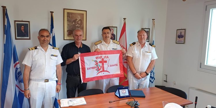 Ψαρά: Επίσκεψη Διοικητή της 9ης ΠΕΔΙΛΣ Αρχιπλοίαρχου Λιμενικού Σώματος – Ελληνικής Ακτοφυλακής Νικόλαου Κωνσταντέλλη στο Δήμαρχο της Ηρωικής Νήσου των Ψαρών
