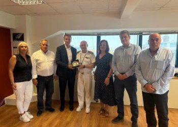Συνάντηση του Διοικητικού Συμβουλίου της Ε.Α.Α.Λ.Σ. με τον Β’ Υπαρχηγό Λ.Σ.-ΕΛ.ΑΚΤ., Αντιναύαρχο Λ.Σ. κ. Δρακουλή Ευστράτιο.