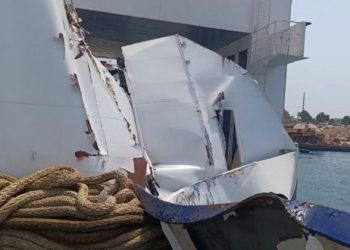 Στo Κερατσίνι το… λαβωμένο RoRo Cargo Iosif K μετά τη σύγκρουση με το ΕΛΥΡΟΣ στο λιμάνι της Σούδας (φωτο)